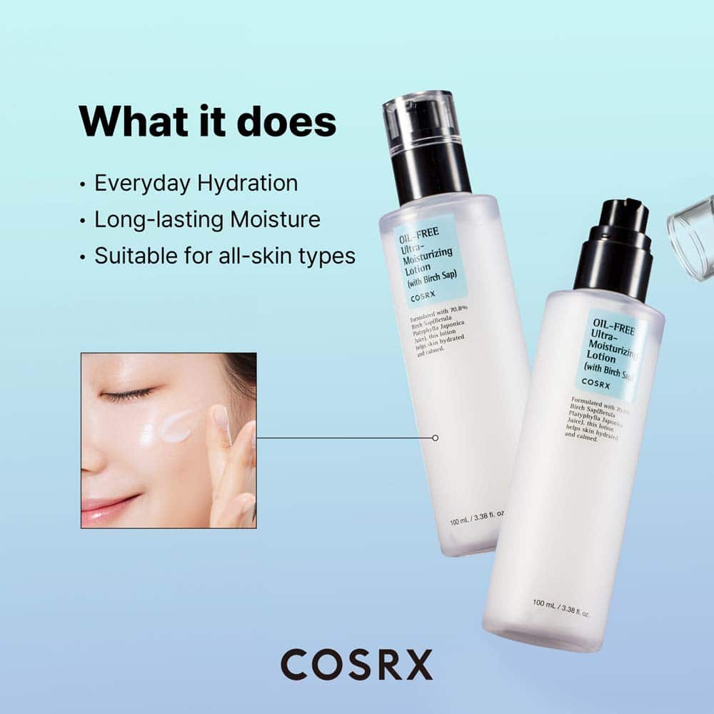 COSRX Oil-Free Ultra-Moisturizing Lotion (With Birch Sap) 100ml - Image 3