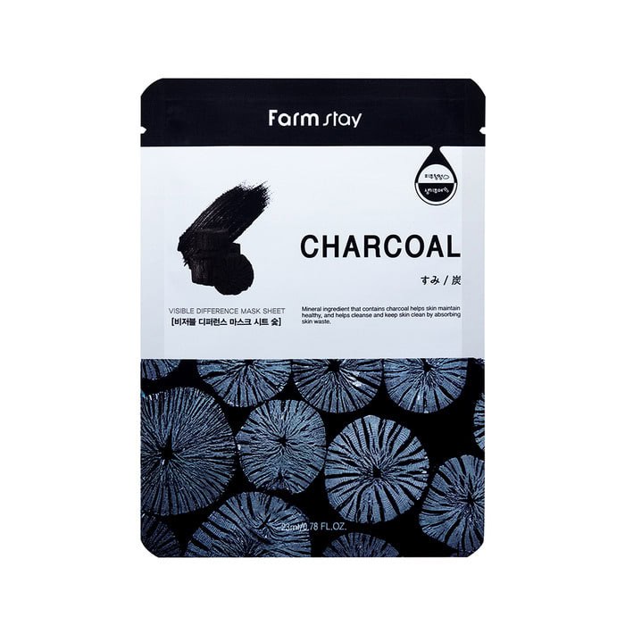 FARMSTAY Visible Difference Charcoal Mask Sheet (1ea)