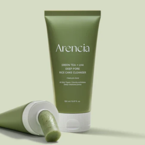 ARENCIA Green Tea+ LHA Deep Pore Rice Cake Cleanser 150ml