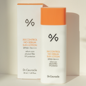 DR. CEURACLE 5A Control No-Sebum Sun Lotion SPF50+ PA++++ 50ml