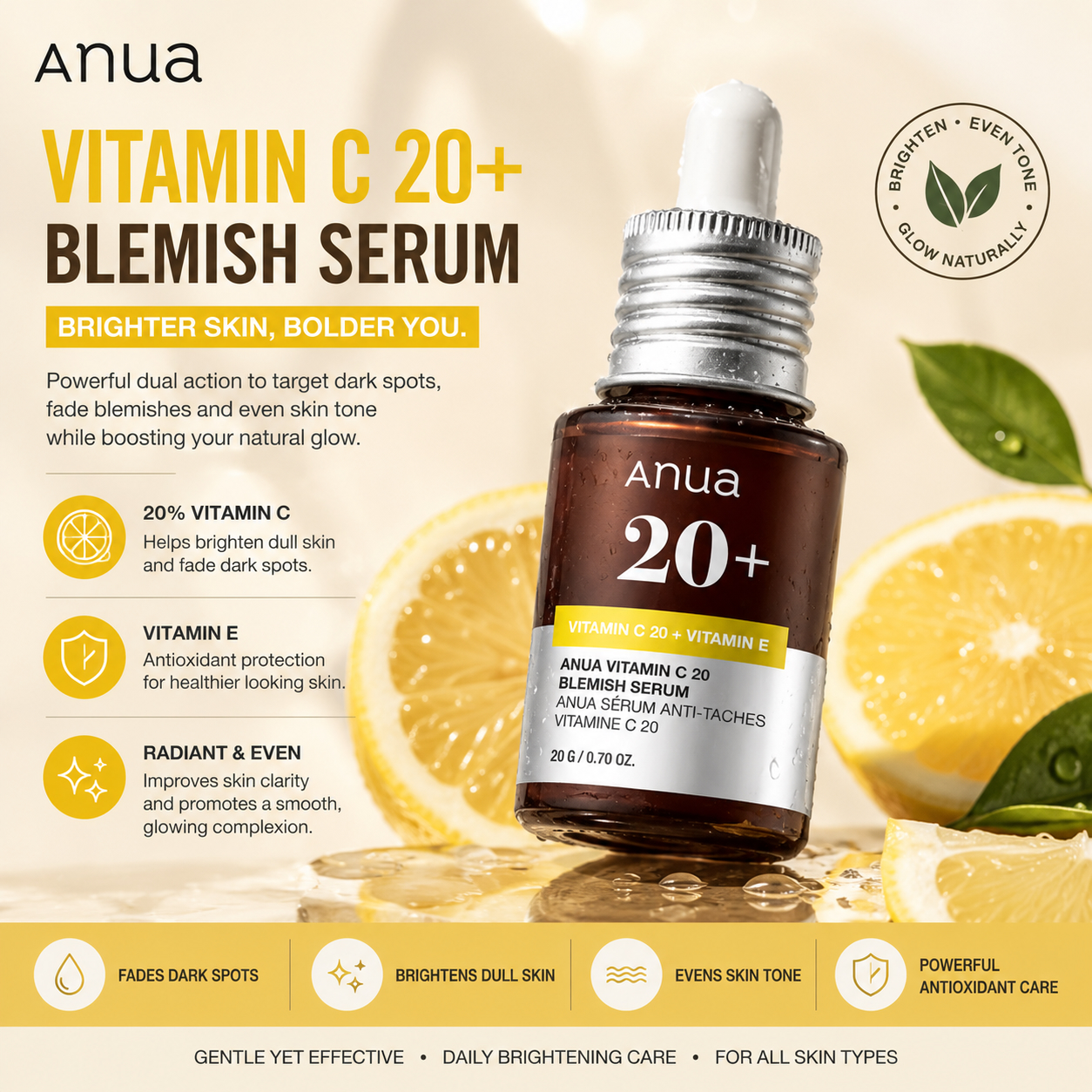 ANUA 20+Vitamin C Blemish Serum 20ml - Image 2