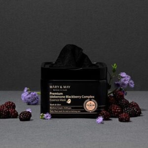 MARY & MAY Premium Idebenone Blackberry Complex Essence Mask 20 sheets